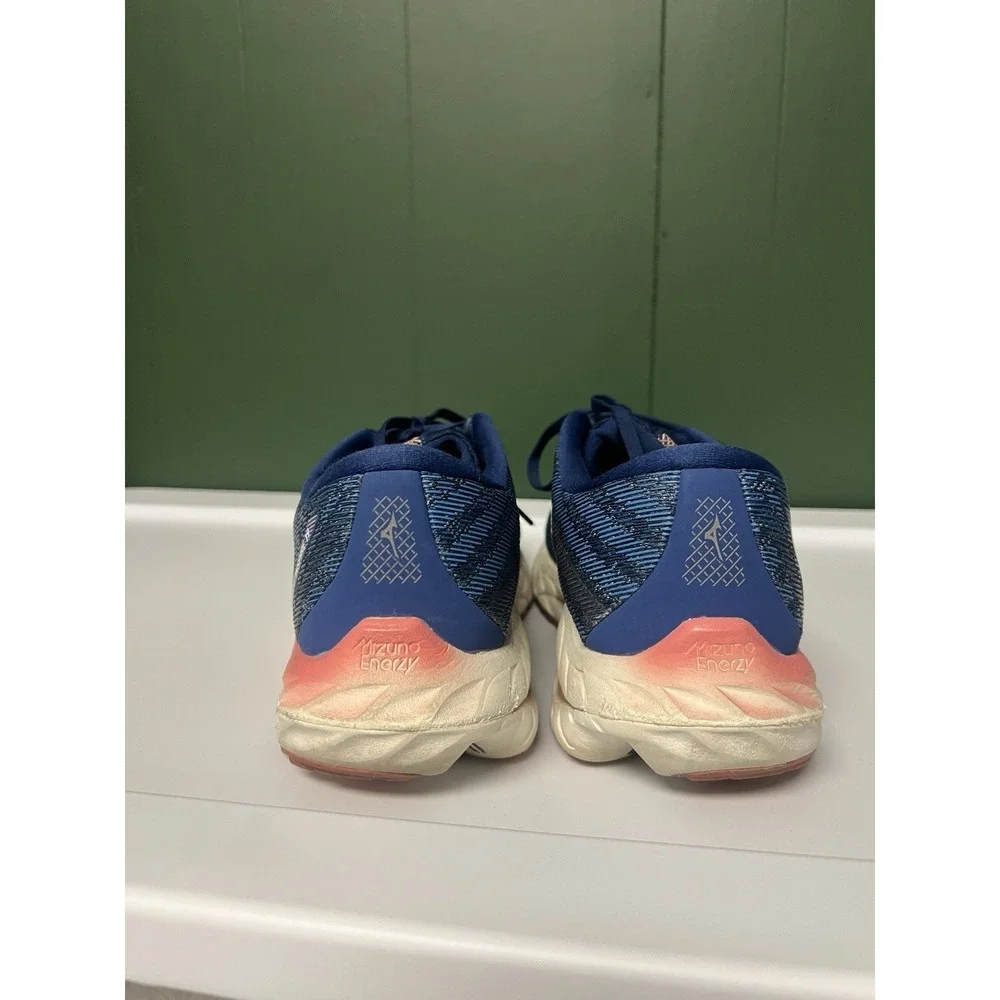 Mizuno Wave Rider 25 Women's Running Shoes Blue Pink Size 11.5 Athletic Sneakers